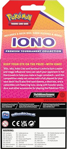 Pokemon Iono Premium Tournament Collection Box