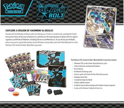 Pokemon TCG Scarlet & Violet 10.5 Black Bolt Elite Trainer Box