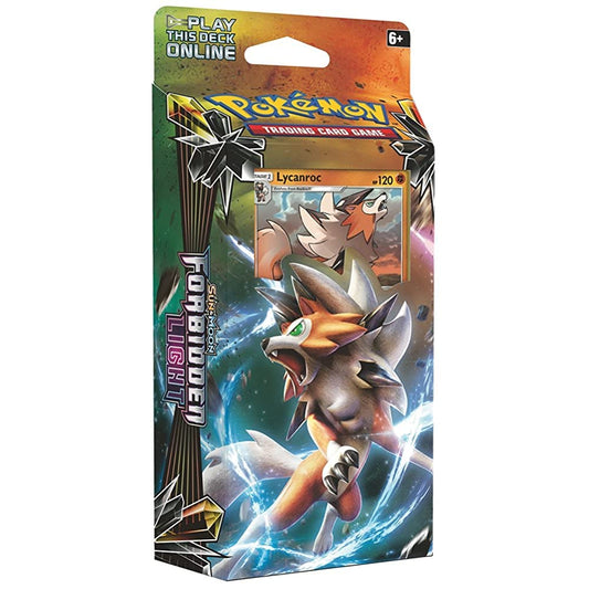 Pokemon TCG: Sun & Moon Forbidden Light Lycanroc Theme Deck | Collectible Trading Card Set | 60 Card Deck with Ultra Rare Holographic Foil Lycanroc, Damage Counters, Metallic Coin, Online Code Card