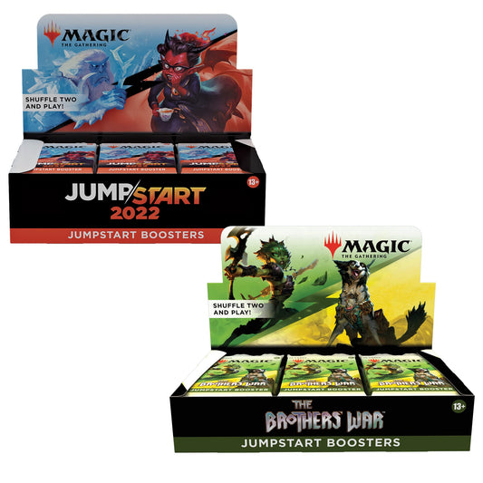 Magic: The Gathering Bundle - Jumpstart 2022 Booster Box (24 Packs) + Brothers’ War Jumpstart Booster Box (18 Packs)