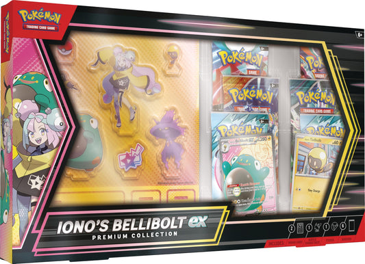 Pokemon TCG: Iono’s Bellibolt ex Premium Collection - 6 Packs, Promos