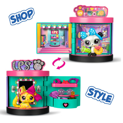 Littlest Pet Shop Sweet and Style 4-in-1 Gift Box - Pack of 3 Animals, 15 Accessories, 1 Card, 1 Code Roblox - Mini Collectible Animal Figurines - Children's Toy 4 Years and Above - BF00722