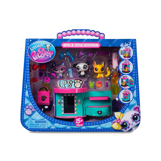 Littlest Pet Shop Sweet and Style 4-in-1 Gift Box - Pack of 3 Animals, 15 Accessories, 1 Card, 1 Code Roblox - Mini Collectible Animal Figurines - Children's Toy 4 Years and Above - BF00722