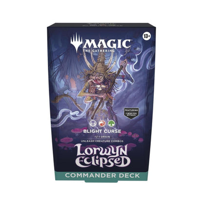 Magic: The Gathering Lorwyn Eclipsed Commander Deck - Blight Curse Commander Deck - Estimated Arrival: Jan. 2026 (PRE-ORDER)